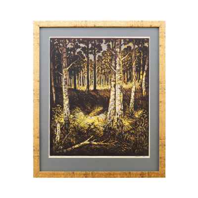 Новиченко В. А. линогравюра Лето 1983 г. 56x46 см.  1983