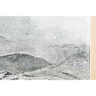 Новиченко В. А. офорт Горная дорога в уральский город 1966 г. 47x62 см.  1966