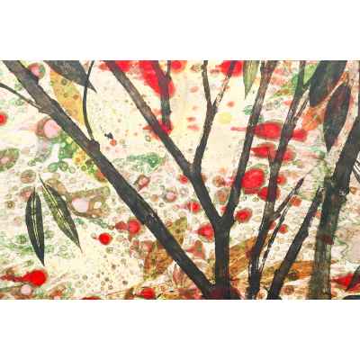 Новиченко В. А. Осенняя рябина карт., смеш. техн.1972 г. 60x80 см.  1972