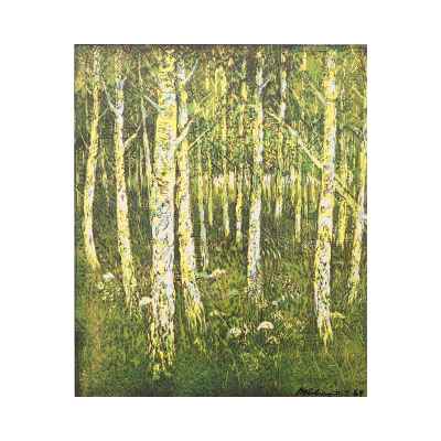 Новиченко В. А. линогравюра Лето 1964 г. 54x45 см.  1964