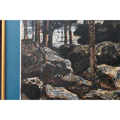 Новиченко В. А. офорт Уральский город 1978 г. 47x70 см.  1978