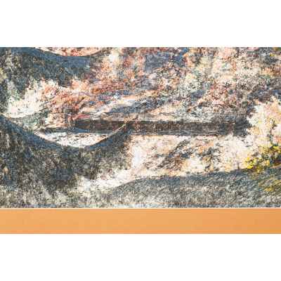 Новиченко В. А. офорт Уральский пейзаж 1982 г. 47x70 см.  1982