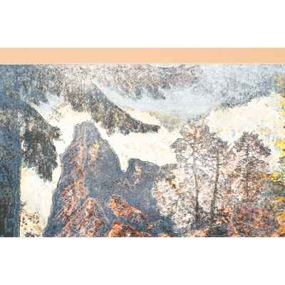 Новиченко В. А. офорт Уральский пейзаж 1982 г. 47x70 см.  1982