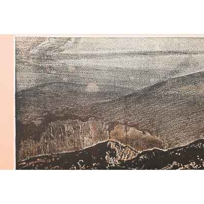 Новиченко В. А. офорт Урал 1966 г. 45,5x48 см.  1966