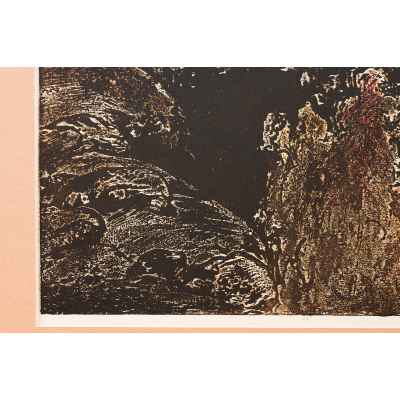 Новиченко В. А. офорт Урал 1966 г. 45,5x48 см.  1966