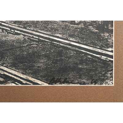 Новиченко В. А. офорт Трубы Коксохима 1966 г. 49,5x64,5 см.  1966