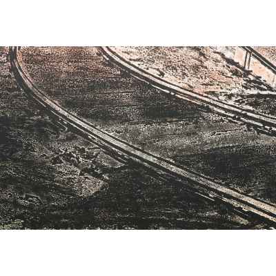 Новиченко В. А. офорт Трубы Коксохима 1966 г. 49,5x64,5 см.  1966