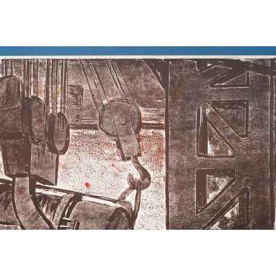 Новиченко В. А. офорт В мартене 1966 г. 49,5x68,5 см.  1966