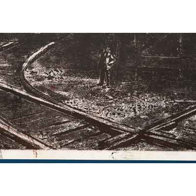 Новиченко В. А. офорт В мартене 1966 г. 49,5x68,5 см.  1966