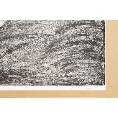 Новиченко В. А. офорт Ремонтники 1966 г. 55,5x68,5 см.  1966