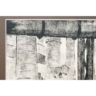 Новиченко В. А. офорт Дорога на Шихтовый сер. 1960х гг. 50,7x69,5 см.  середина 1960-х гг