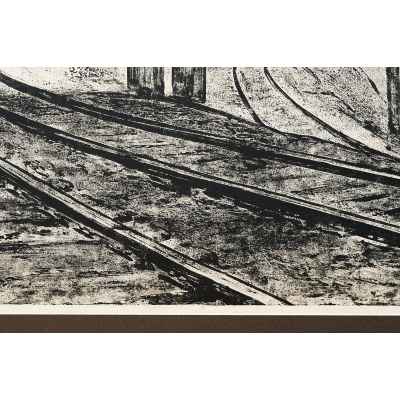 Новиченко В. А. офорт Дорога на Шихтовый сер. 1960х гг. 50,7x69,5 см.  середина 1960-х гг