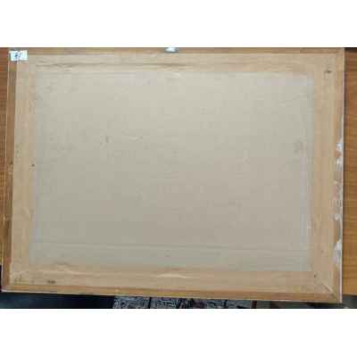 R. Monhart Натюрморт с кувшином и яблоками бум., смеш. тех. Европа 1931 г. 26x35,5 см.  1931