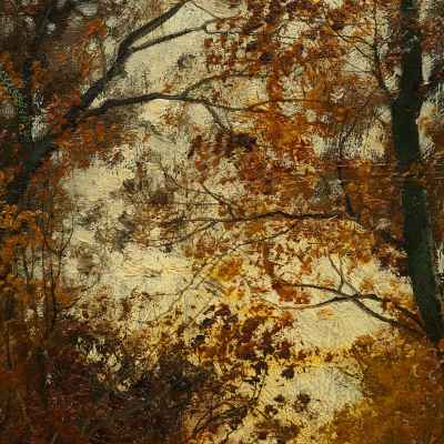 Картина «Лесной ручей» Франция Конец XIX века