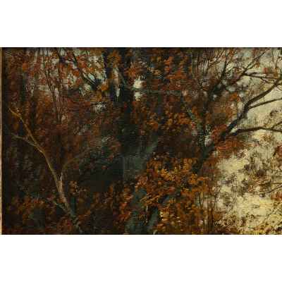 Картина «Лесной ручей» Франция Конец XIX века