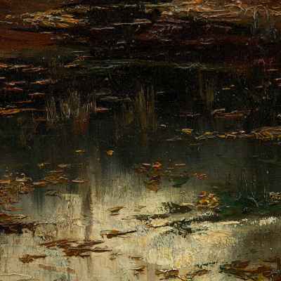 Картина «Лесной ручей» Франция Конец XIX века