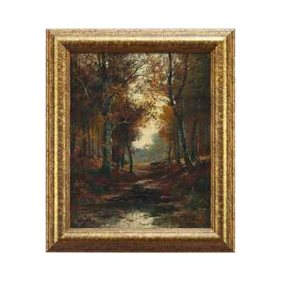 Картина «Лесной ручей» Франция Конец XIX века