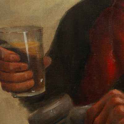 Картина «Один хороший глоток» Европа Первая четверть XX века