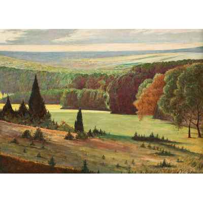 Панорамный немецкий пейзаж  1920-1930 гг