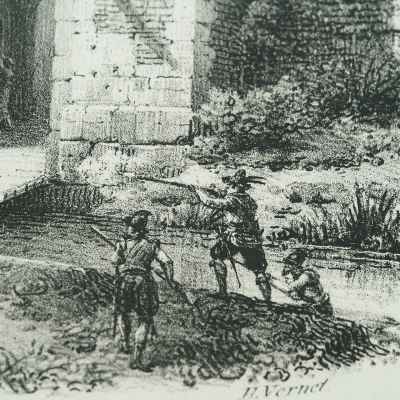 Картина «Засада ландскнехтов» Франция 1832