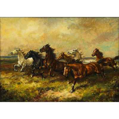 Картина «Дикий табун»  конец ХІХ-начало XX вв