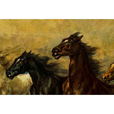 Картина «Дикий табун»  конец ХІХ-начало XX вв