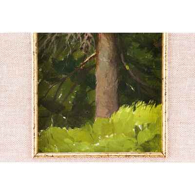 Картина «Ель» П.С. Чуваргин.  Третья четверть XX века