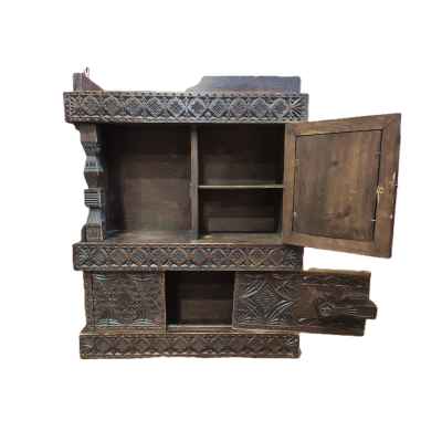 Настенный шкафчик с колонкой Абрамцево Загорский комбинат Сергиевская кустарно-промышленная артель 1930-е гг. Россия 1930- гг