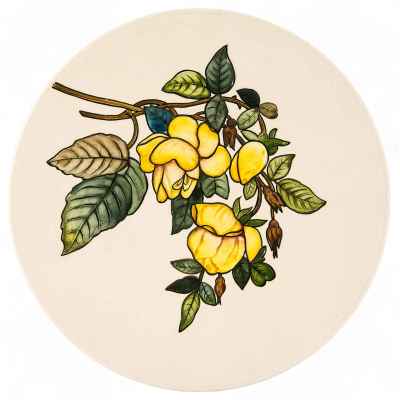 Декоративная тарелка «Шиповник» Австро- Венгрия 1900-1917 гг