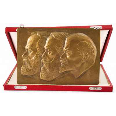 Плакетка « К.Маркс, Ф.Энгельс и ГДР 1950-гг