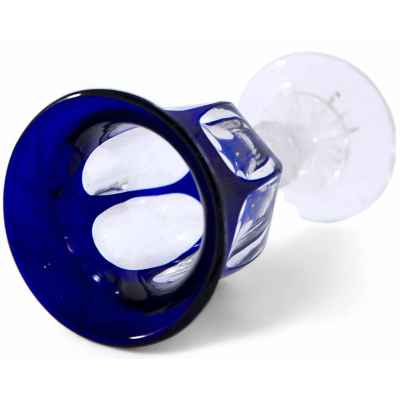 Рюмка ярко синего цвета Богемия Конец XIX века