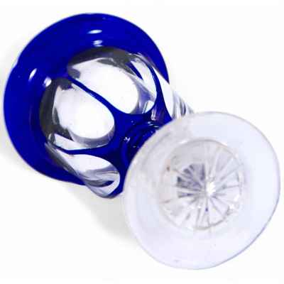 Рюмка ярко синего цвета Богемия Конец XIX века