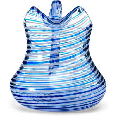 Сливочник синий Муранское стекло пер. пол. ХХ в. Н-7,7 см. Европа 1-я половина XX века