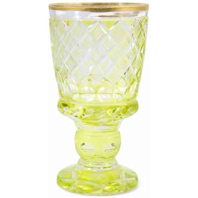 Кубок зелёный Богемия Конец XIX века
