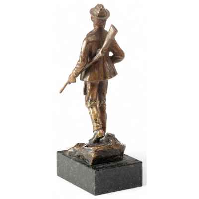 Бронзовая скульптура «Охотник» Европа конец XIX-начало XX вв