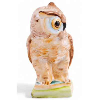 Скульптура Сова на книгах фарфор, Европа втор. пол. ХХ в. Н-14 см. Европа Вторая половина XX века