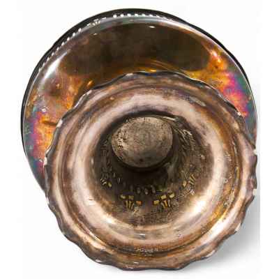 Ваза для фруктов серебрение Art. Krüpp Австрия нач. ХХ в. 15х24,6 см. Берндорф  Австрия Начало XX века