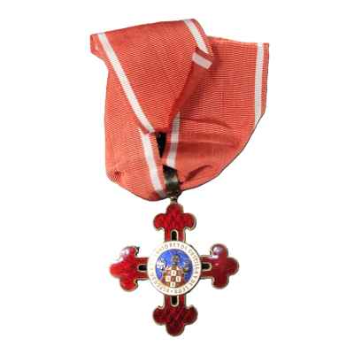 Командорский знак ордена Альфонсо X Мудрого серебро, эмали, Испания 1939-75 гг. Испания 1939 -1975 гг