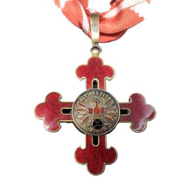 Командорский знак ордена Альфонсо X Мудрого серебро, эмали, Испания 1939-75 гг. Испания 1939 -1975 гг