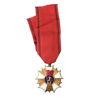 Знак ордена Знамя труда 1-й степ. латунь, эмали Польша Польша после 1949 г