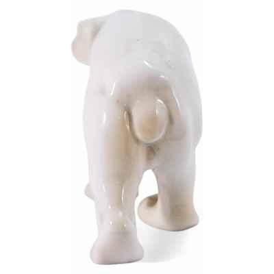 Скульптура Белый медведь фарфор, Бинг и Грендаль (Bing & Grondahl) Дания 1970-83 гг. 13х6 см. Копенгаген, Дания 1970-1983 гг