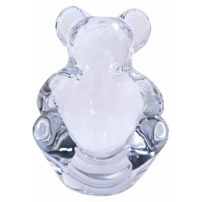 Подставка под сигару Мишка стекло, авт. Auguste Houillon, Art Vannes Франция 1950-76 гг. Н-12,2 см. Франция 1950- 1976гг.