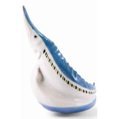 Пепельница «Осетр» («Осетрина») Полонский завод художественной керамики конец 1950-х — начало 1970-х гг