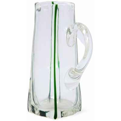 Кувшин из бесцветного стекла Богемия пер. чет. ХХ в. Н-15 см. Богемия первая четверть ХХ века