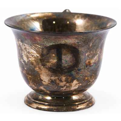 Чашка серебрение альпака, серебрение, Sandrix Словакия 7,9x14,2 см. Изготовитель: Sandrix Место изготовления: Дольна Хамре, Словакия Первая четверть XX века