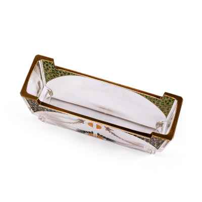 Ваза трапеция Богемия конец XIX — начало XX вв