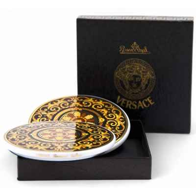 Подставка под горячее Барокко фарфор, Розенталь (Rosenthal х Versace) Германия D-7 см. Розенталь-Версаче. Розенталь, Германия после 1993 г