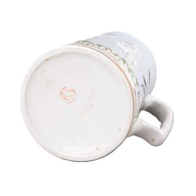 Кружка Цапля фарфор, авт. Ширыкалов Н. Н. Сысертский ф. з. СССР 1975 г. Н-12,7см. Сысертский фарфоровый завод 1975