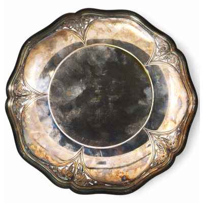 Ваза для фруктов Виноград сереберние WMF Германия нач. ХХ в. 4,5x25,5 см. Европа Начало XX века