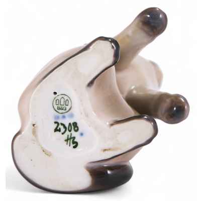 Скульптура Сиамский кот на задних лапах фарфор, Bing & Grondahl Дания 1970-83 гг. H-13,9 см. Копенгаген. Дания 1970-1983 гг